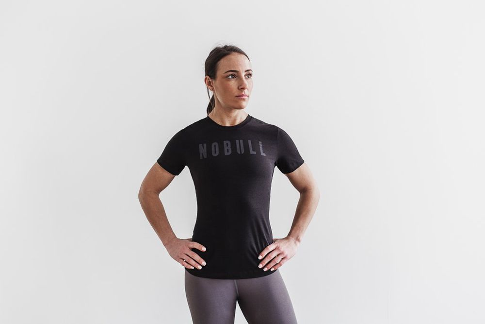 T-Shirts NOBULL Femme Noir - NOBULL,France (8579-ZOGQP)